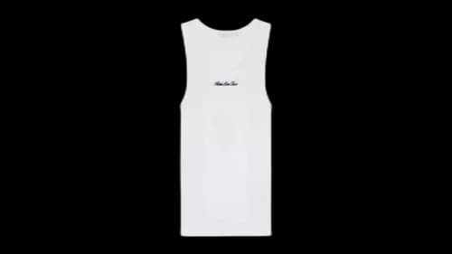 Aime Leon Dore Embroidered Logo Tank Top White