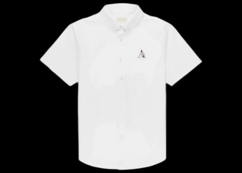 Aime Leon Dore Floral A Short-sleeve Oxford Shirt White