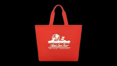 Aime Leon Dore Large Unisphere Tote Bag Poinciana Red