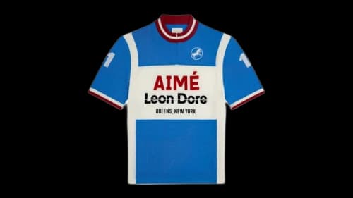 Aime Leon Dore Merino Wool Cycling Jersey French Blue