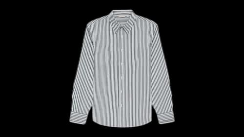 Aime Leon Dore Monogram Yarn Dyed Stripe Shirt Green/White