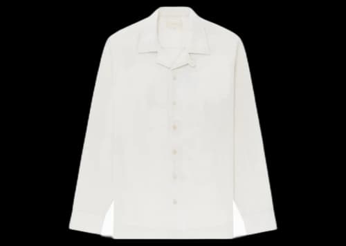 Aime Leon Dore Nubby Camp Collar Shirt White
