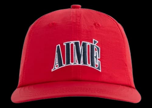 Aime Leon Dore Nylon Crusher Logo Hat Barbados Cherry