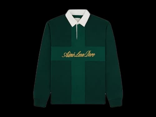 Aime Leon Dore Paneled Sail Rugby Shirt Pine Grove