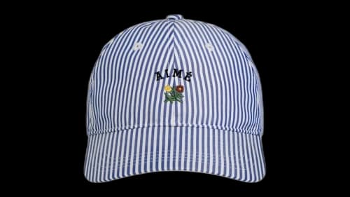 Aime Leon Dore Striped Crest Logo Hat Amparo Blue