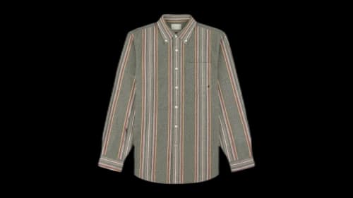 Aime Leon Dore Striped Crest Oxford Shirt Multicolor