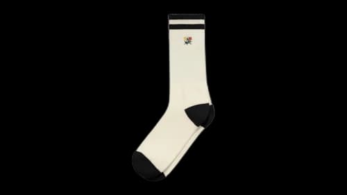 Aime Leon Dore Striped Crest Sock Cream/Black