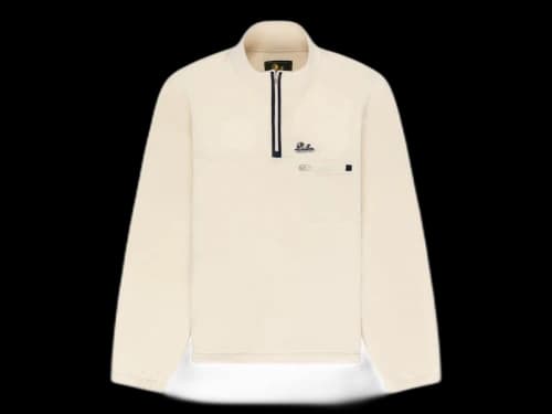 Aime Leon Dore Unisphere Quarter Zip Fleece Pullover Cream