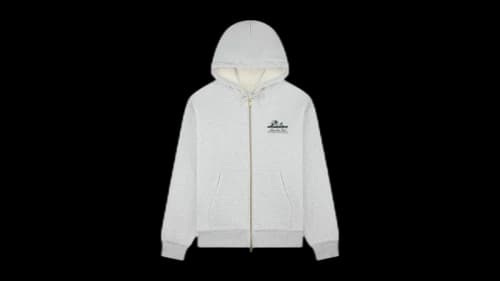 Aime Leon Dore Unisphere Waffle Lined Full-Zip Hoodie Silver Mix