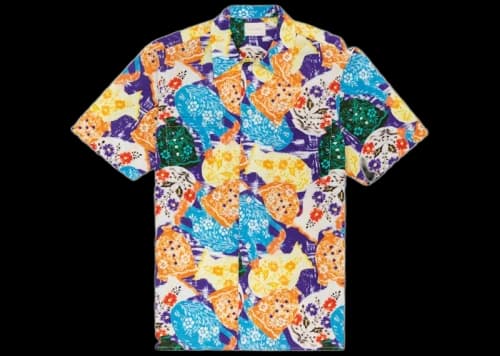 Aime Leon Dore Watercolor Shirt Multi Yellow/Orange/Blue
