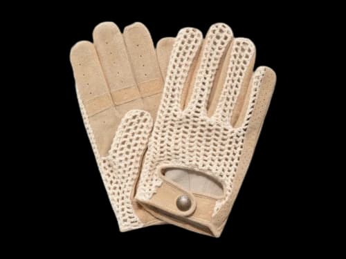 Aime Leon Dore x Porsche 993 Turbo Crochet Driving Gloves Beige