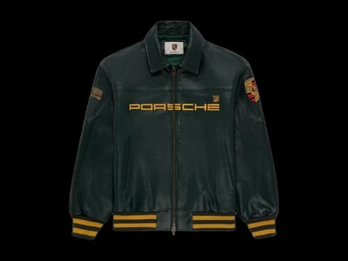Aime Leon Dore x Porsche 993 Turbo Leather Club Jacket British Racing Green