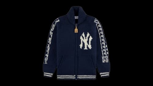 Aime Leon Dore Yankees Hand-Knit Sweater Navy/White