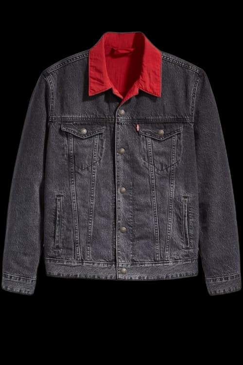 Air Jordan x Levis Reversible Trucker Jacket Black/Red