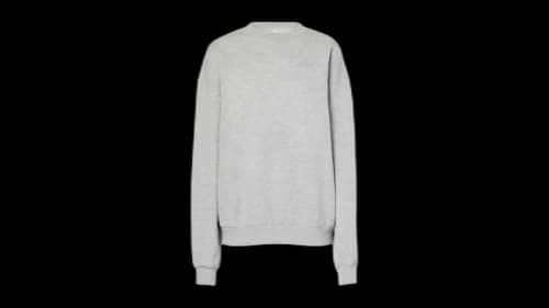 Alo Yoga Accolade Cotton-Blend Fleece Sweatshirt Athletic Heather Grey