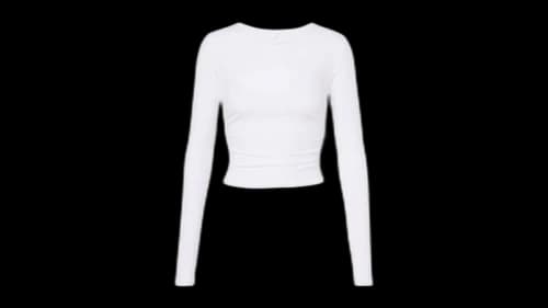 Alo Yoga Gathered Top White