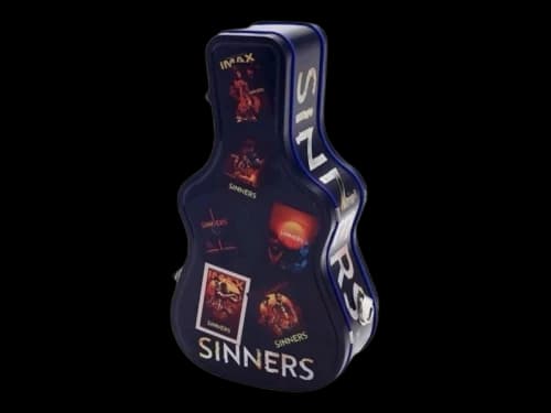 AMC Sinners Michael B Jordan RoadCase Guitar Popcorn Bucket
