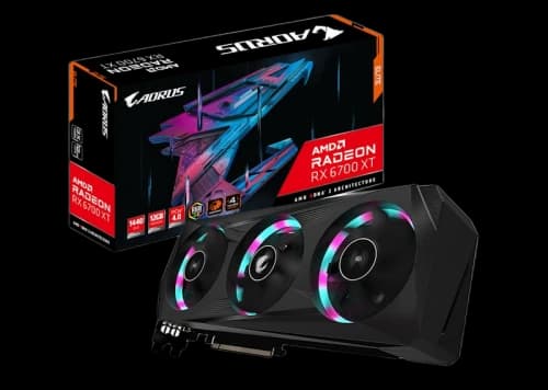 AMD AORUS Radeon RX 6700 XT ELITE 12G Graphics Card (GV-R67XTAORUS E-12GD)