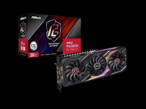 AMD ASRock Phantom Gaming Radeon RX 7900 XT 20GB Graphics Card RX7900XT PG 20GO