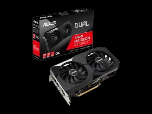 AMD ASUS DUAL Radeon RX 6600 XT 8G Graphics Card (DUAL-RX6600XT-O8G)