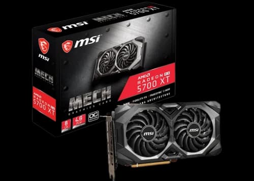 AMD MSI MECH OC AMD Radeon RX 5700 XT Graphics Card (RADEON RX 5700 XT MECH OC BV) Black