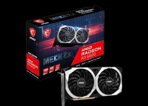AMD MSI Radeon RX 6600 MECH 2X 8G Graphics Card (Radeon RX 6600 MECH 2X 8G)