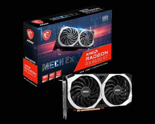 AMD MSI Radeon RX 6600 XT MECH 2X 8G OC Graphics Card