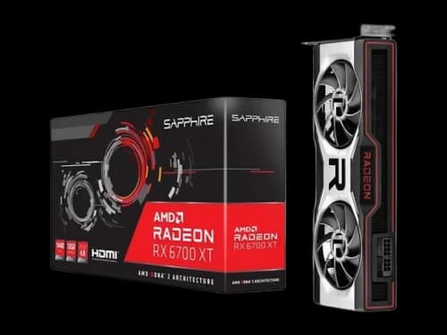 AMD Sapphire Radeon RX 6700 XT 12GB Graphics Card (21306-01-20G)