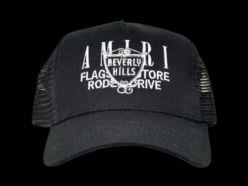 AMIRI Beverly Hills Trucker Hat Black