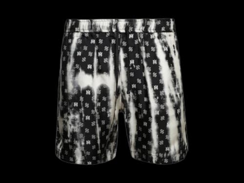 AMIRI Bleached MA Paisley Silk Short Black/White
