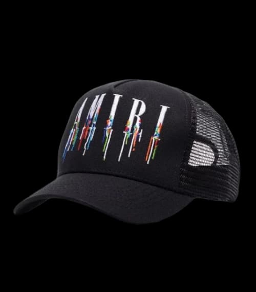 AMIRI Embroidered Paint Drip Core Logo Cap Black