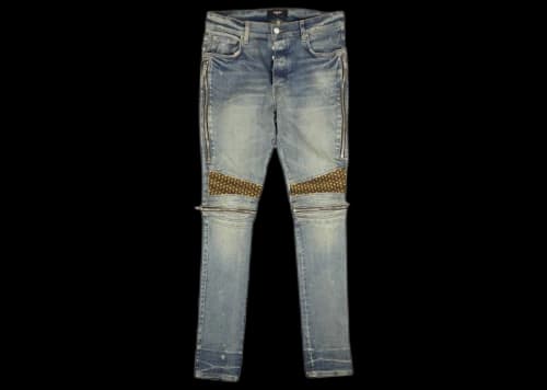 AMIRI Velvet PJ MC2 Skinny Jeans Indigo