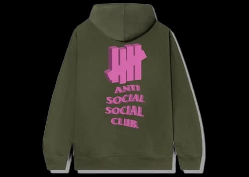 Anti Social Social Club 1st And La Brea Hoodie Army Heather