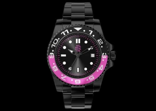 Anti Social Social Club 2Face Watch Black/Purple