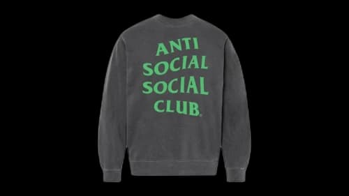 Anti Social Social Club Alien Crewneck Pigment Black