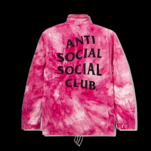 Anti Social Social Club Alpha Industries x ASSC M-65 Jacket Tie Dye Pink
