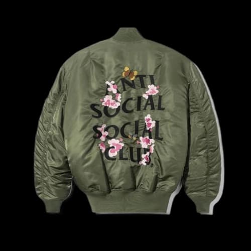 Anti Social Social Club Alpha Industries x ASSC MA-1 Jacket Sage