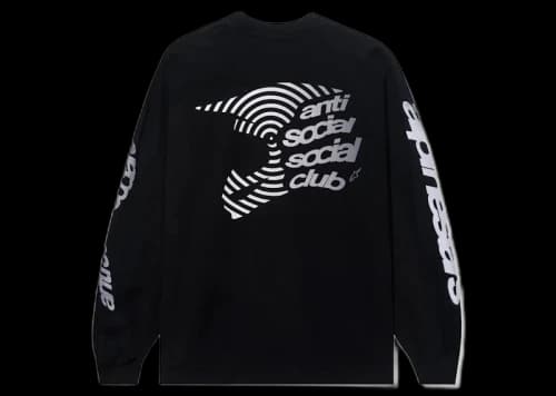 Anti Social Social Club Alpine Stars Helmet L/S Tee Black