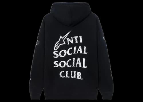 Anti Social Social Club Alpine Stars Track Hoodie Black