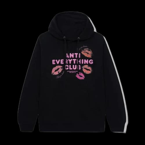 Anti Social Social Club Anti Everything Club <3 Hoodie Black