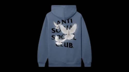 Anti Social Social Club Appreciate Life Hoodie Storm Blue