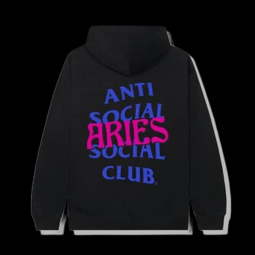 Anti Social Social Club Aries Hoodie Black