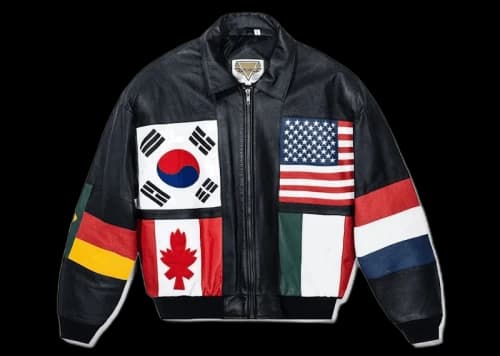 Anti Social Social Club ASSC Vintage Olympic Leather Jacket Black