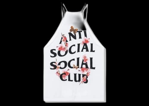 Anti Social Social Club Boogie Board Womens Tank Top White
