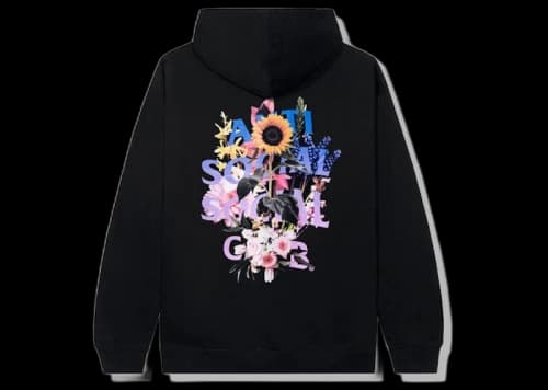Anti Social Social Club Bouquet For The Old Days Hoodie Black