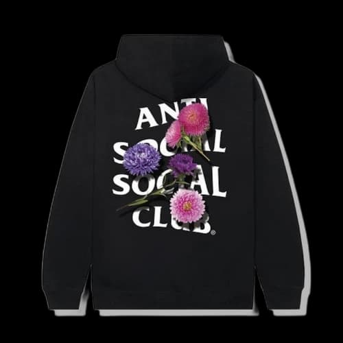 Anti Social Social Club Broken Vase Hoodie Black