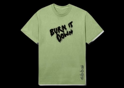 Anti Social Social Club Brun It Down Tee Pistachio