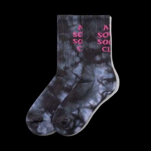 Anti Social Social Club Call My Bluff Socks Black Tie Dye