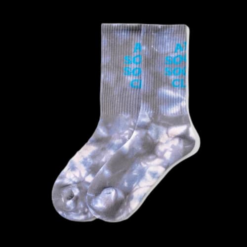 Anti Social Social Club Call My Bluff Socks Grey Tie Die