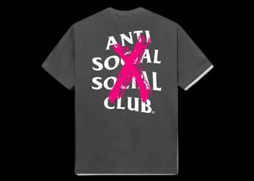 Anti Social Social Club Cancelled F&F Tee Grey